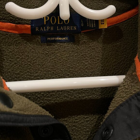 Ralph Lauren Fleece Mockneck Pullover Olive Army Green YSL Laurent Gucci RRL L - Picture 7 of 8